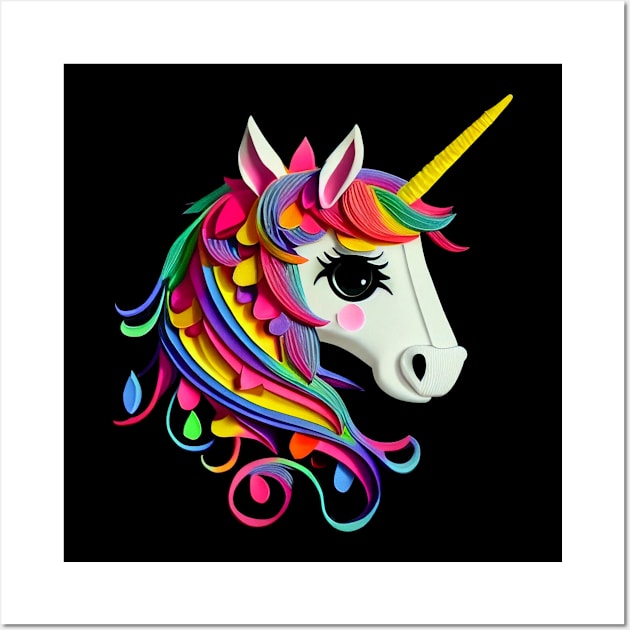 Paperdesign Art Of A Cute Unicorn 3 Wall Art by PD-Store